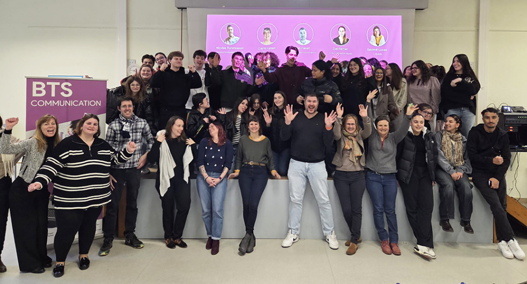 photo_pros_et_etudiants_bts_communication_berges_mentorat_express_2026